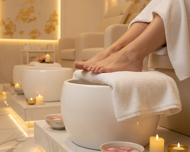 Limpieza de pies (solo pedicura)
