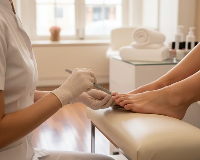 Pedicura mas esmaltado